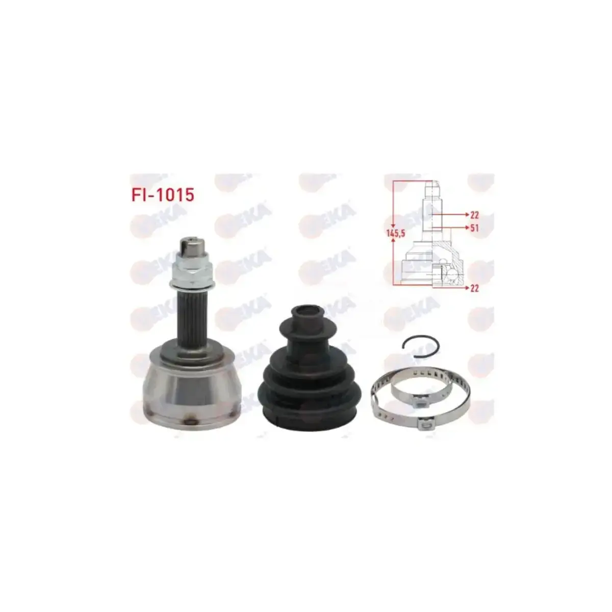 46307572 AKS KAFASI DIS DOBLO 1.2 22X22X51 01-10 VEKA