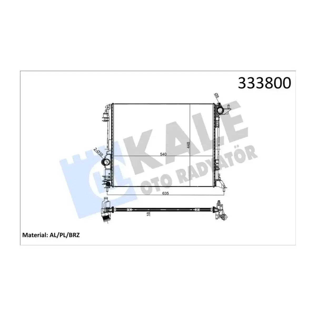 214108175R RADYATOR MEGANE IV 1.2TCE 1.6 16V 16 + (AT MT) 18mm TALISMAN 1.5 DCI SCENIC IV 1.2 TCE 1.5 DCI GRAND KALE