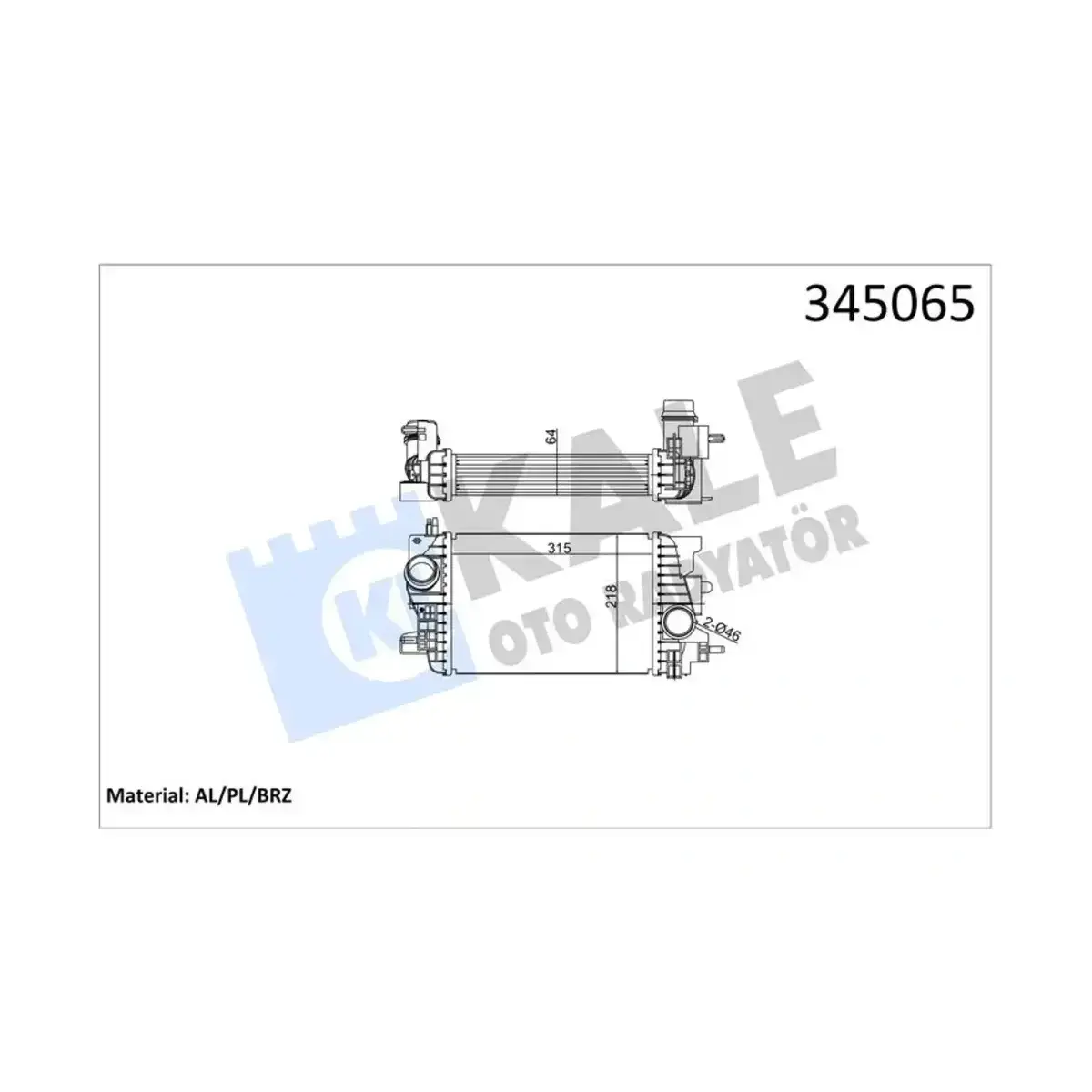 1302143 INTERCOOLER MERIVA B AL PL BRZ KALE