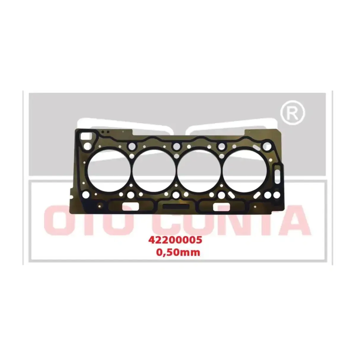 0209.1E SILINDIR KAPAK CONTA P206 1.6 16V 78.5 79.5MM 0.50MM OTOCONTA