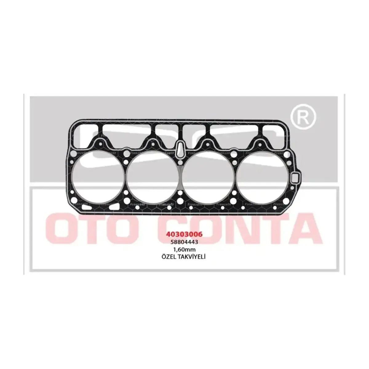 5880444 SILINDIR KAPAK CONTA LPGLI OZEL TAKVIYELI 1600 M131 DKS OTOCONTA