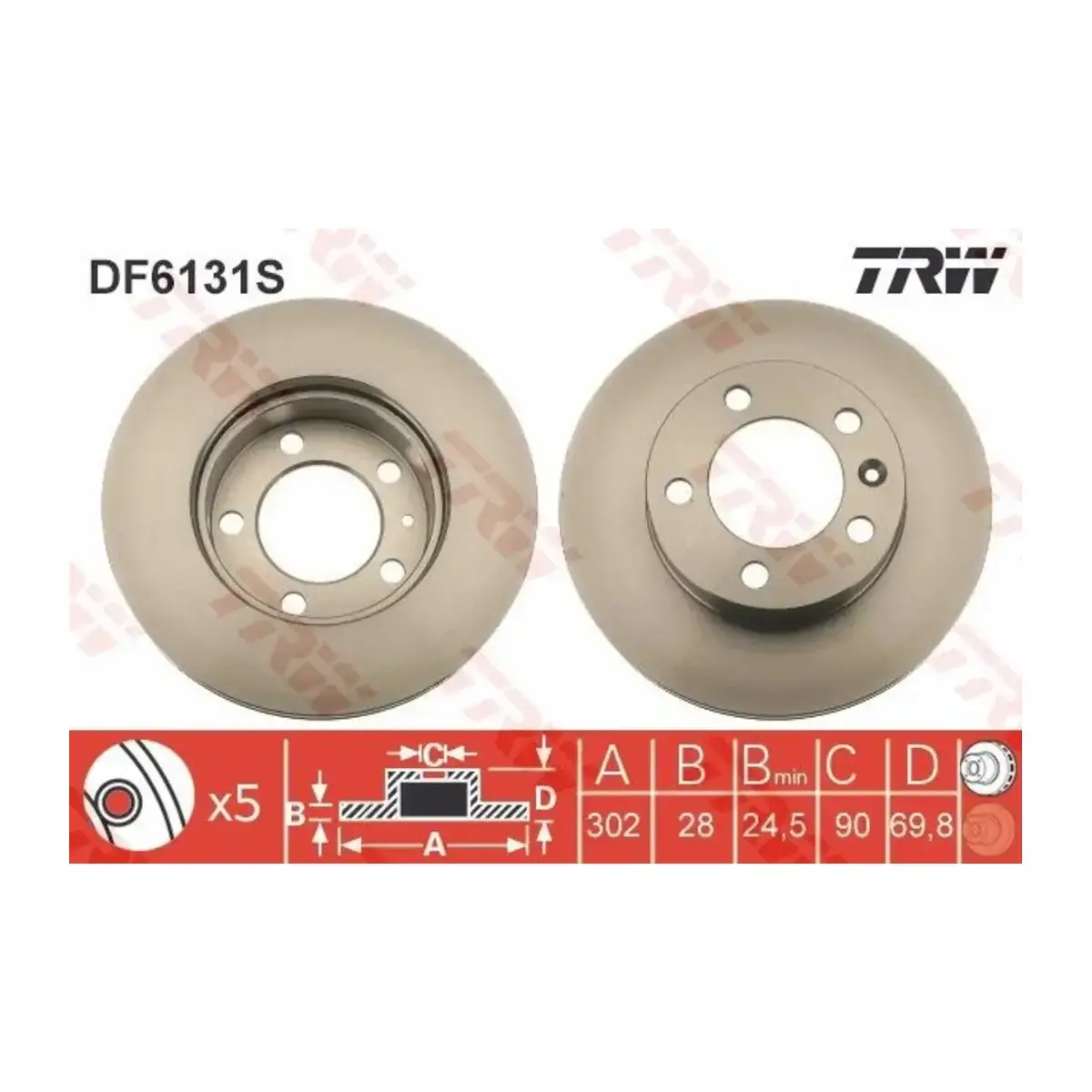 8200688880 FREN DISKI ON HAVALI MASTER III MOVANO NV4002.3 DCI 10=> TRW