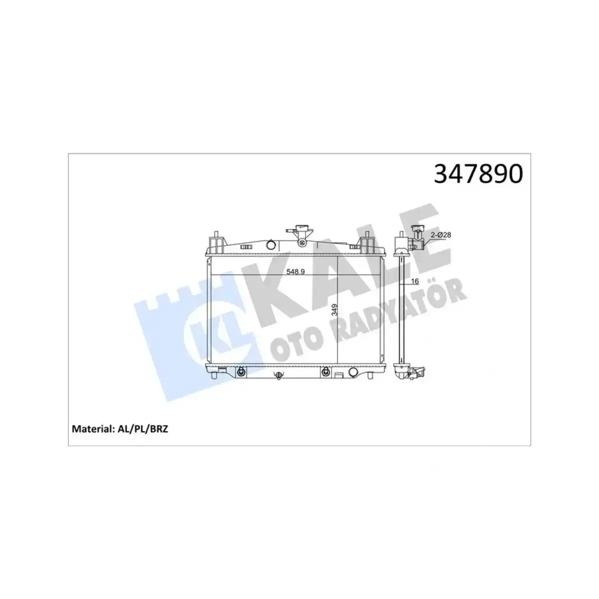 ZY8415200A RADYATOR 2 (AT) AL PL BRZ KALE