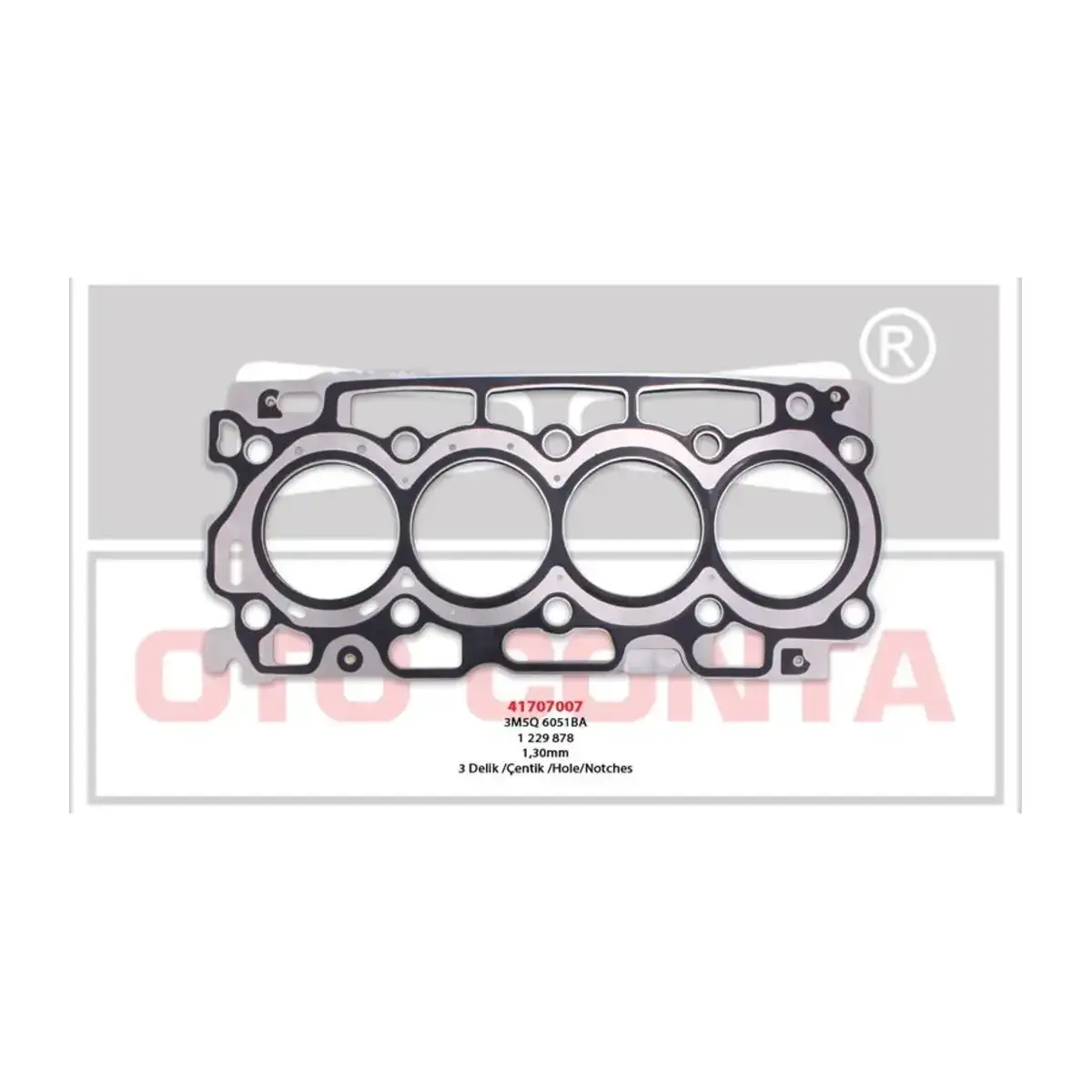 0209.CC SILINDIR KAPAK CONTA PARTNER BERLINGO 1.6 16V HDI 3 DELIK 1.30MM OTOCONTA