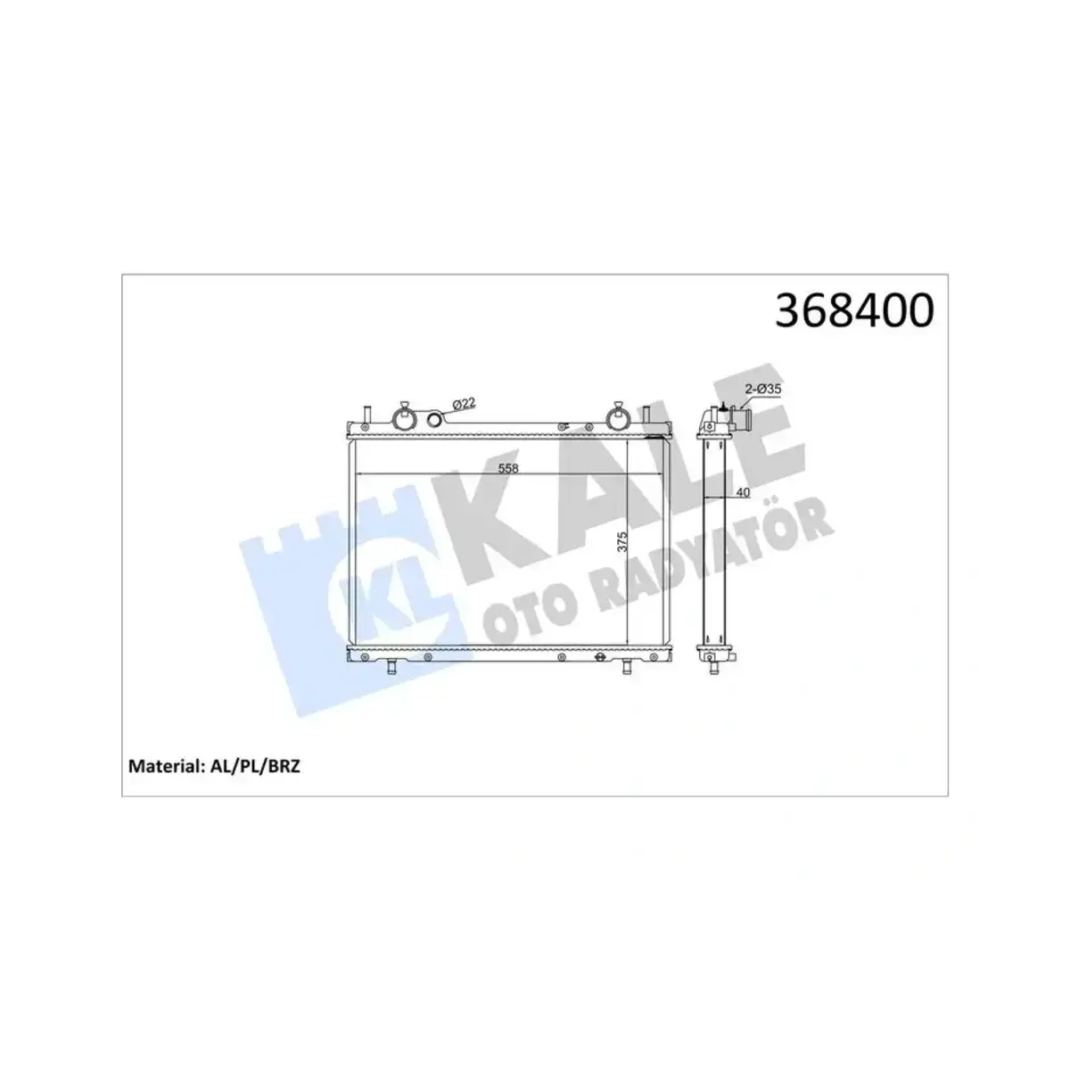 7086033 RADYATOR BRAVA-BRAVO-MAREA 1.9 (MT) AL PL BRZ KALE