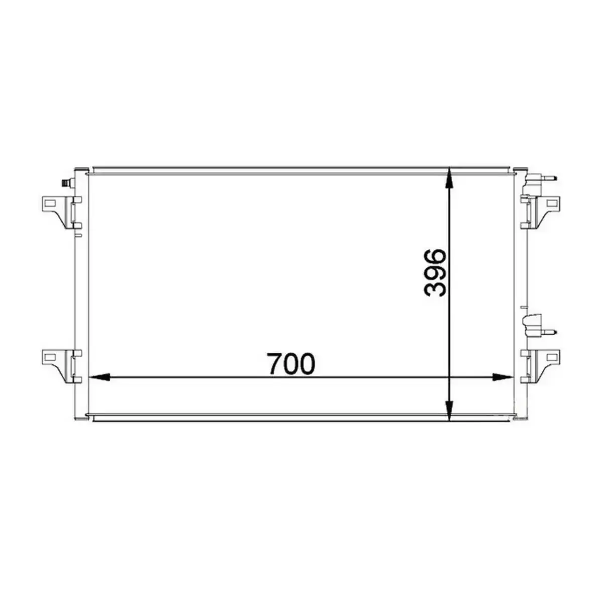 8200332852 KLIMA RADYATORU (KONDANSER) LAGUNA II (700x391x16) ORIS
