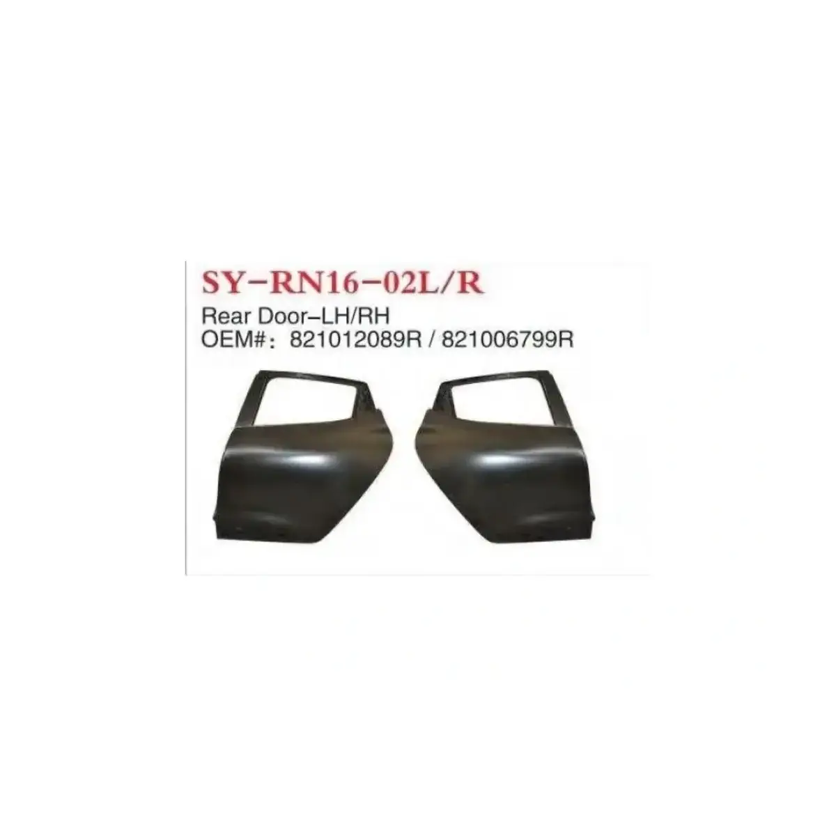 SY-RN16-02R KAPI ARKA SAG CLIO IV HB 2013 > JUNCHENG