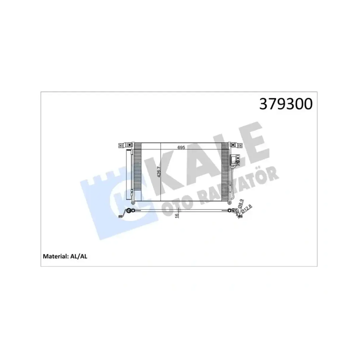976062B000 KONDENSER SANTA FÉ II 2.7-2.2 CRDI (06+) AL AL KALE