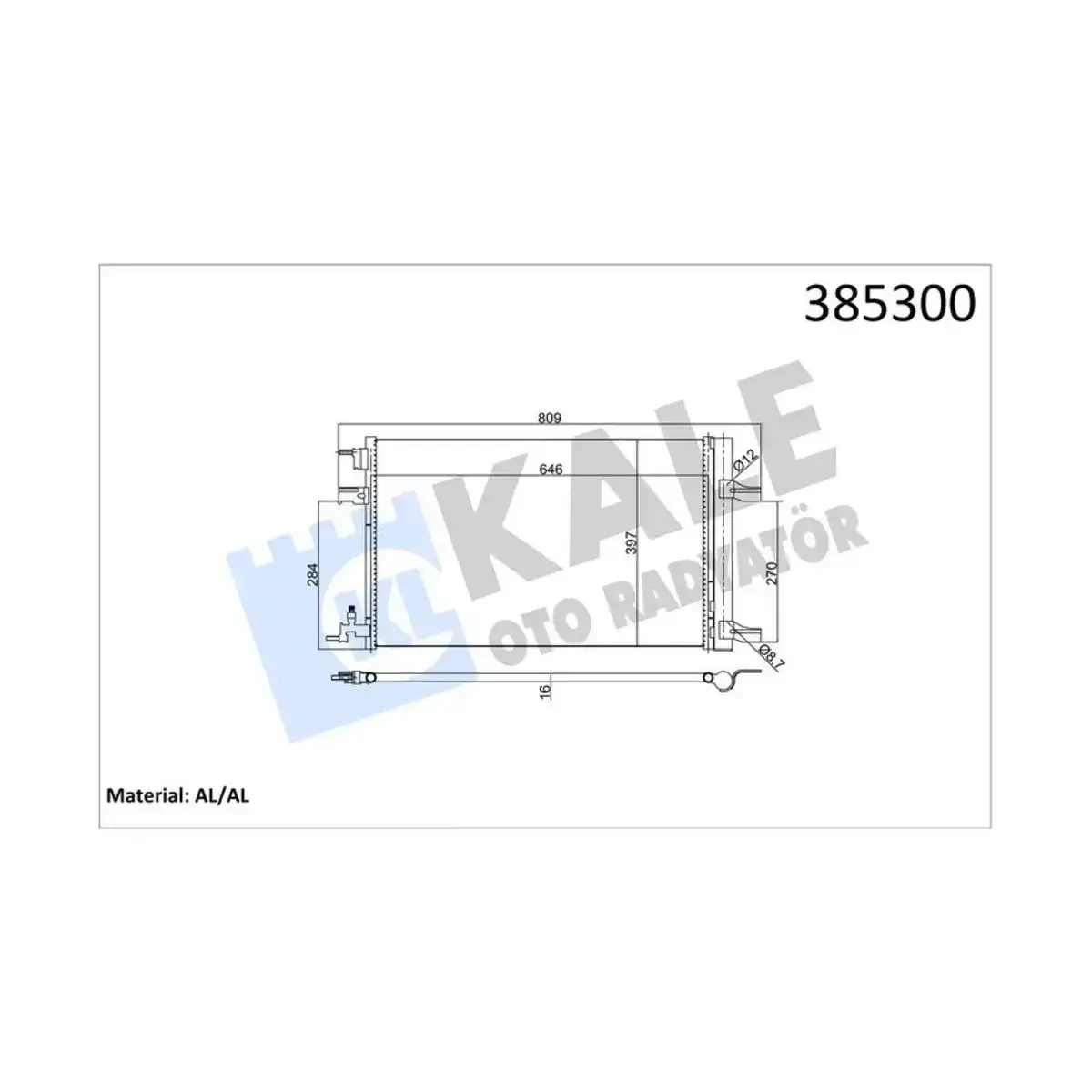 1850220 KLIMA RADYATORU ASTRA J-ZAFIRA C-CRUZE 1.4-1.6-1.7-2.0 KALE