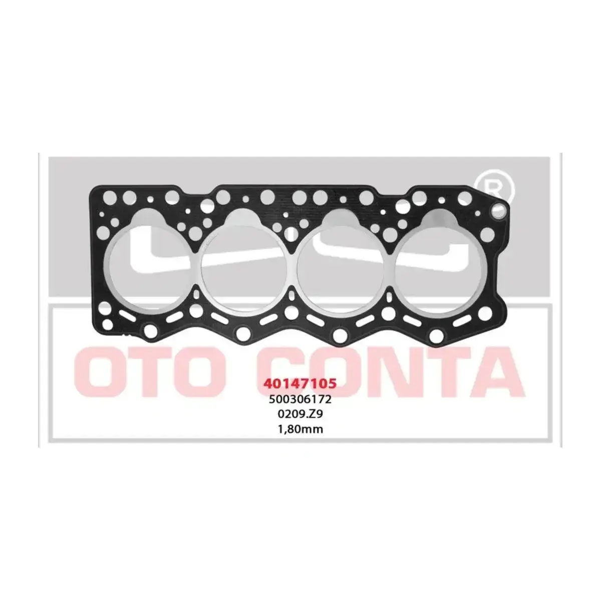 500306172 SILINDIR KAPAK CONTA DUCATO 2.8D 96MM 2 DELIK 1.80MM OTOCONTA