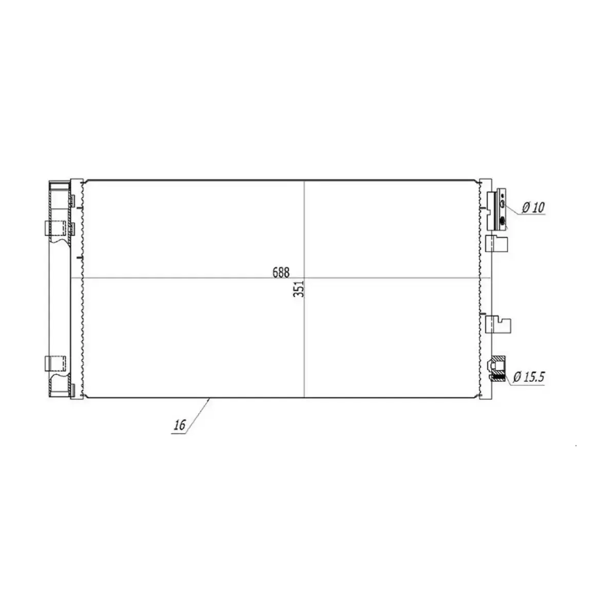 921000294R KLIMA RADYATORU (KONDANSER) MEGANE III 08> SCENIC III 08> (BENZINLI DIZEL) (OTO. MEK.) ORIS