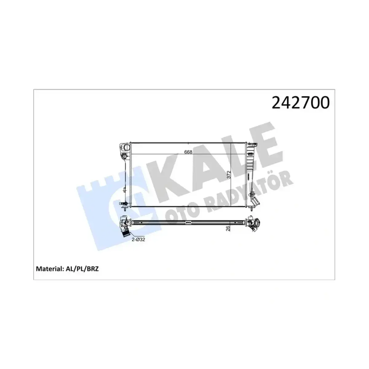 1331.TZ RADYATOR PARTNER AL/PL/BRZ KALE