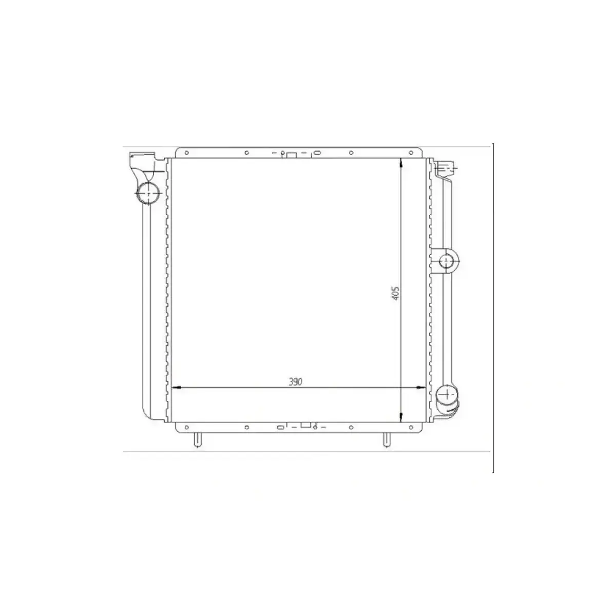 7700765602 RADYATOR EXP R9 R11 (360x370x18) (ALUMINYUM) ORIS