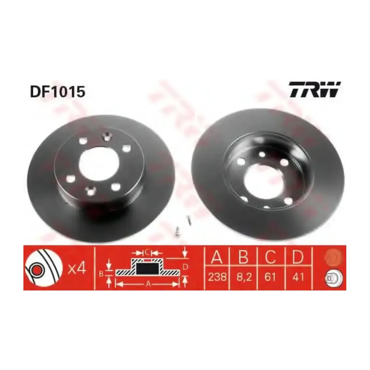 7701204285 FREN DISKI ON CLIO I TWINGO TRW