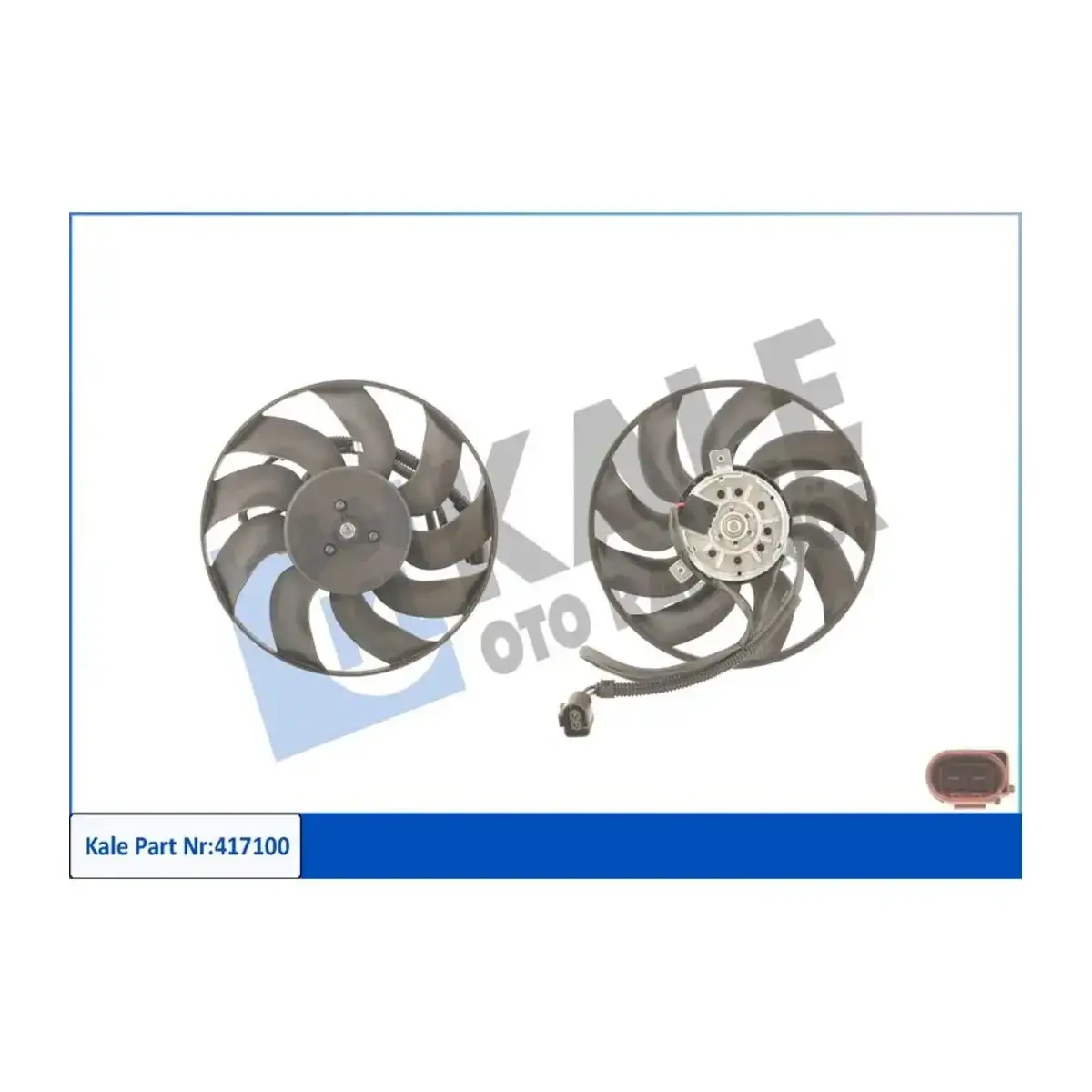 7H0959455C FAN MOTORU TRANSPORTER T5 (03-09) 1.9TDI-2.0-2.5TDI-3.2 V6 (SAG) 300W 290mm KALE