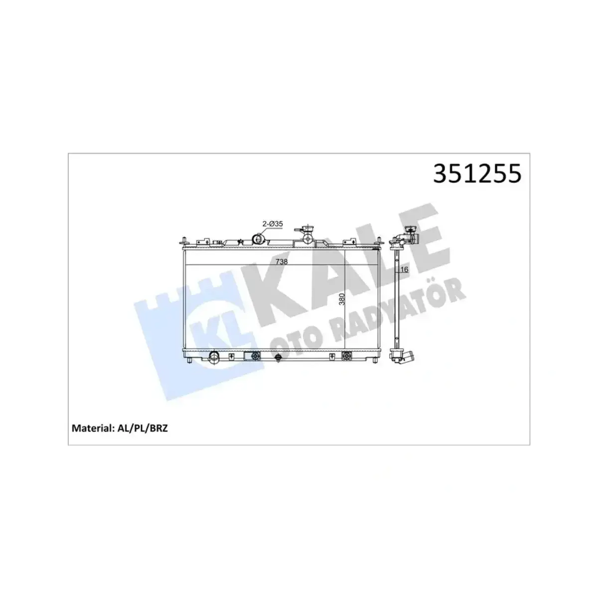 L5A315200A RADYATOR MAZDA 6 GS AL PL BRZ KALE