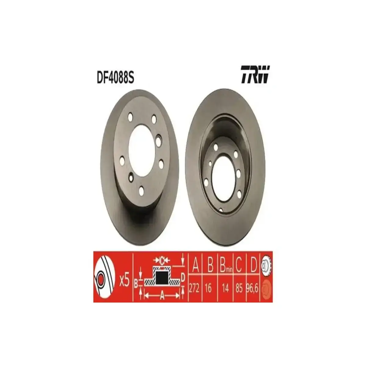 DF4088S FREN DISKI ARKA DELİKSİZ MERCEDES SPRINTER B901>B904 . VW LT 28-35-46 TEK TEKER TRW DF4088S FREN DISKI ARKA DELİKSİZ MERCEDES SPRINTER B901>B904 . VW LT 28-35-46 TEK TEKER TRW