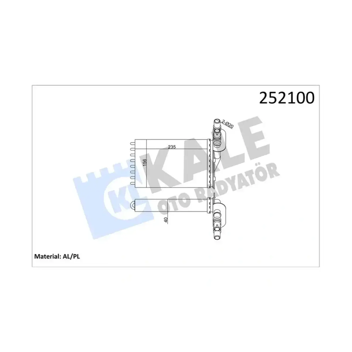 7701044790 KALORIFER RADYATORU CLIO II KANGO 1.5 KALE