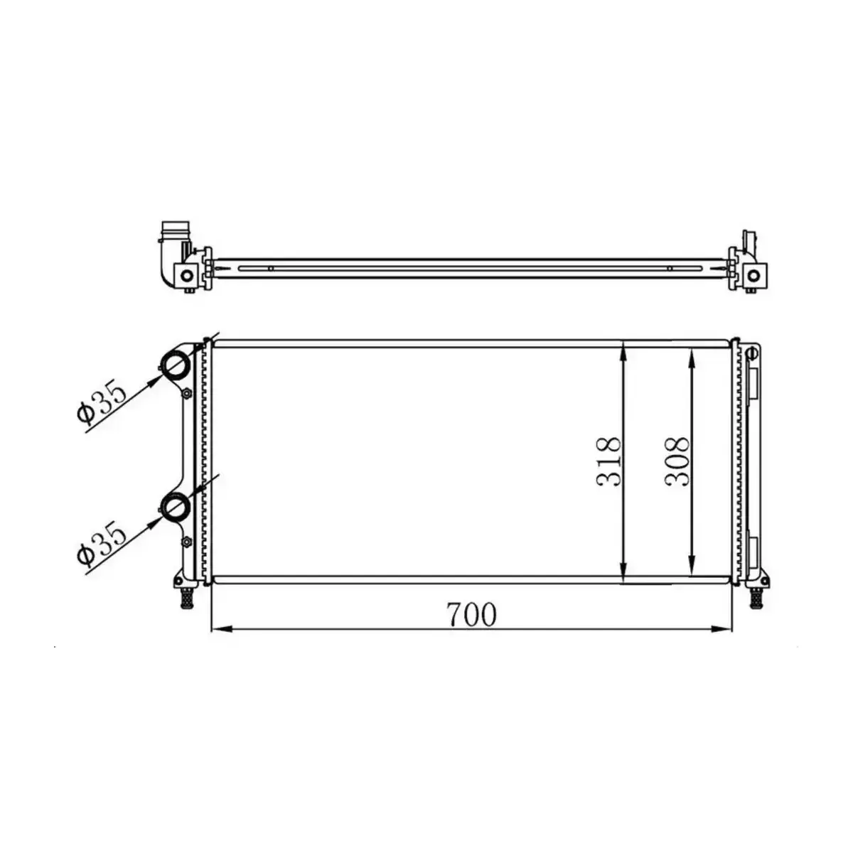 46807378 SU RADYATORU DOBLO 1.3 MJET 1.3 1.9 JTD 2001-2010 ORIS