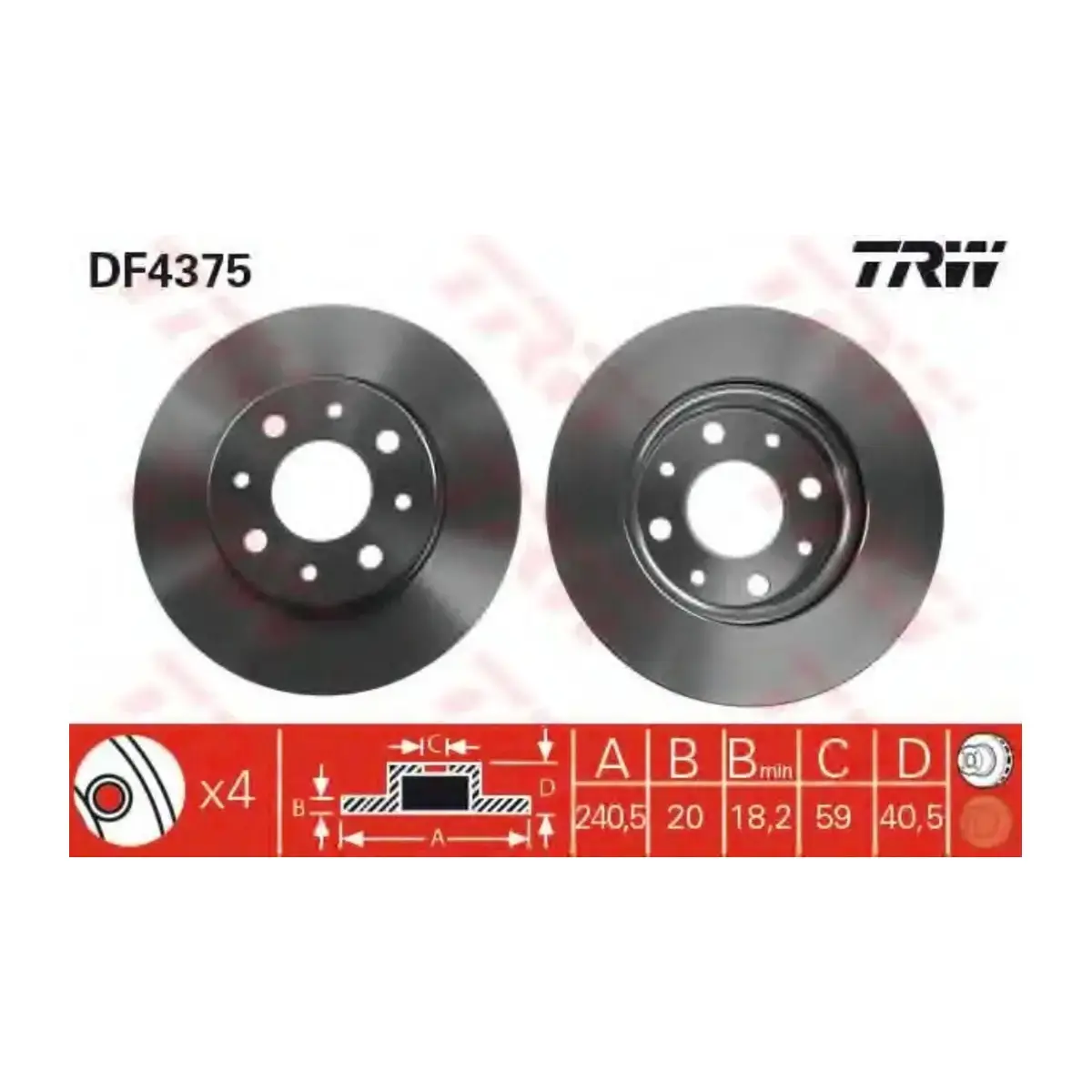 46788929 FREN DISKI ON HAVALI PANDA 500 KA TRW