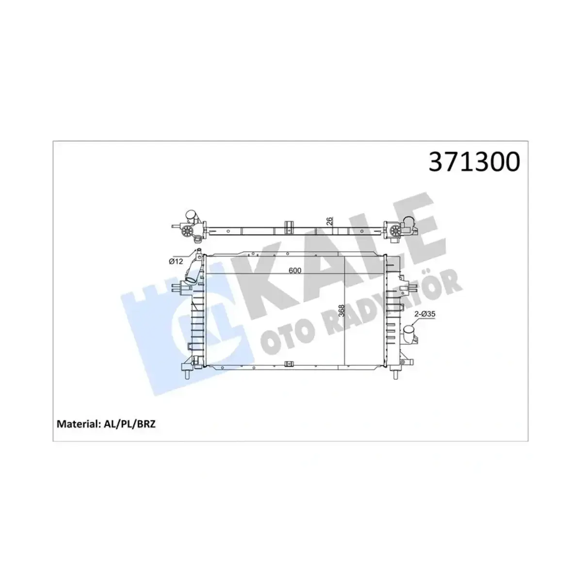 13143570 SU RADYATORU ASTRA H 1.3 1.7 1.9 CDTI ZAFIRA B (A05-M75) 1.7 1.9 CDTI KALE