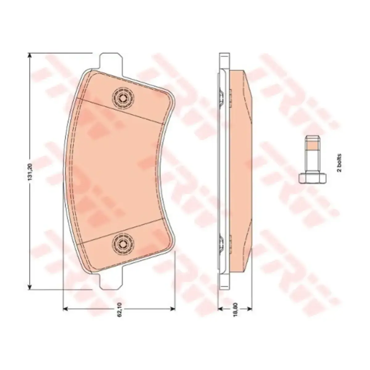 GDB1785 FREN BALATASI ON KANGO III 1.6 16V 1.5 DCI 08=> CITAN 12=> TRW