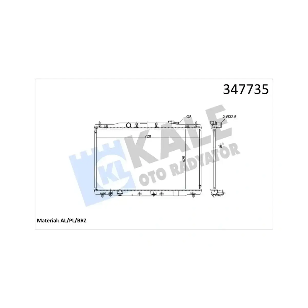 19010R5AA51 RADYATOR CR-V IV (MT) AL PL BRZ KALE