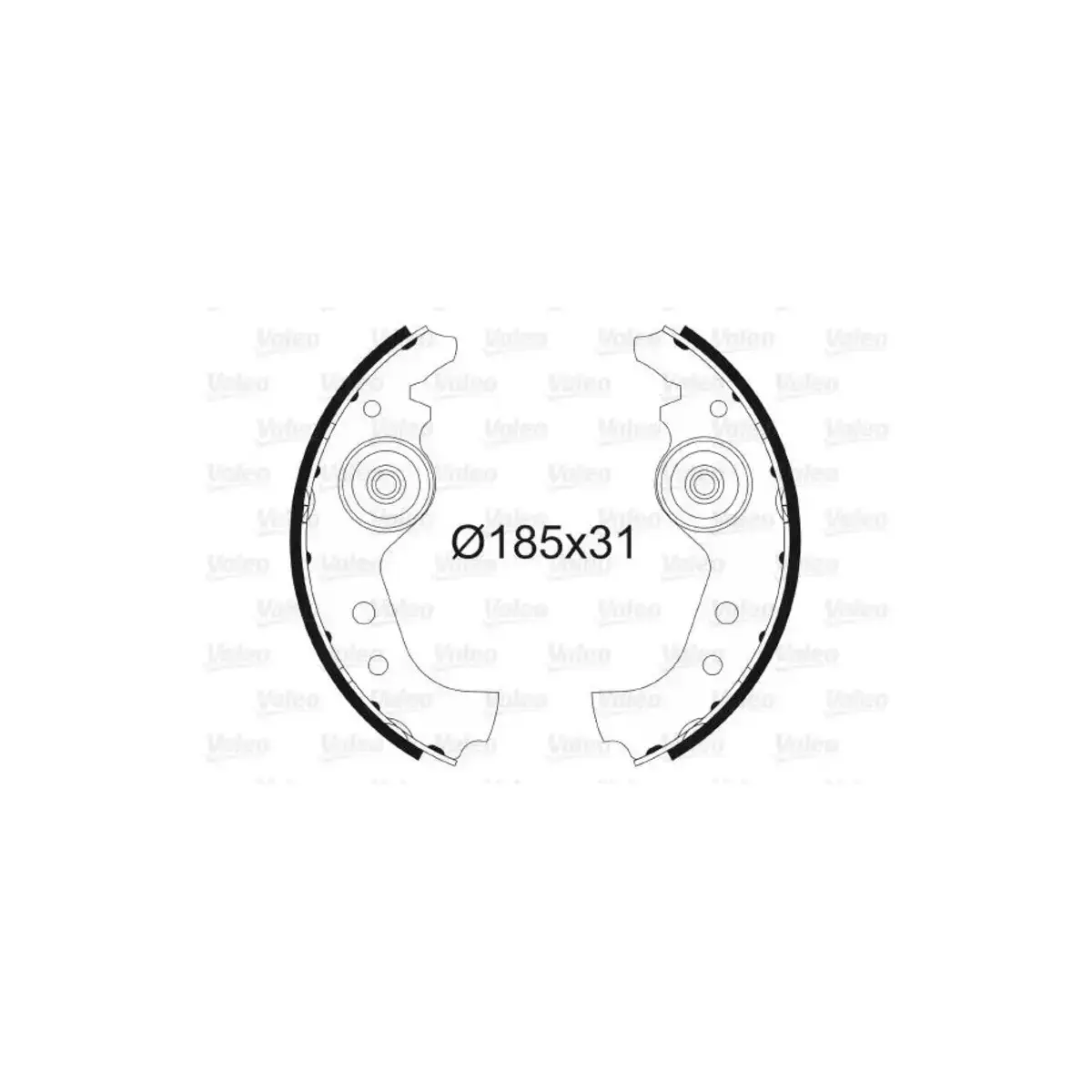 4352373 PABUCLU BALATA ARKA UNO 60 91-04 VALEO 4352373 PABUCLU BALATA ARKA UNO 60 91-04 VALEO