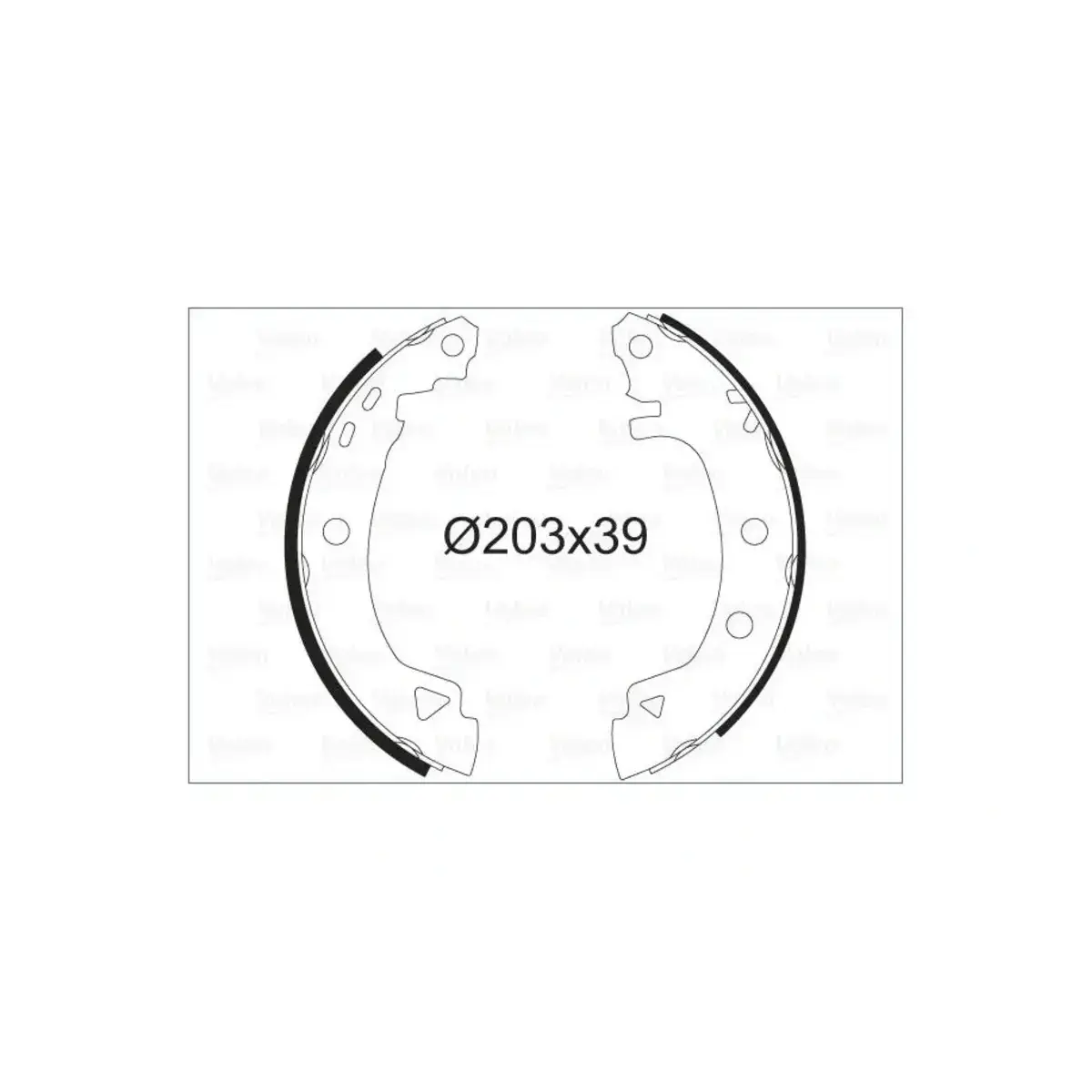 7701202543 PABUCLU BALATA ARKA R19 EXP BRAVA BRAVO MAREA VALEO