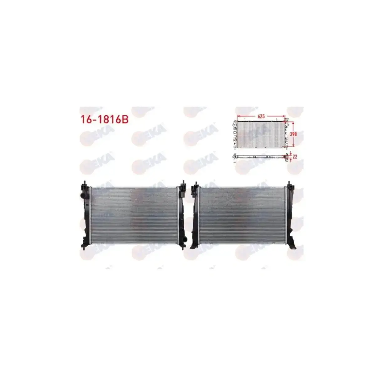 1300287 SU RADYATORU CORSA D 05>PUNTO 05>BRAVO II 07>1.3 JTD-1.7CDTI (MEK+AC+KLİMASIZ) (620x395x27) VEKA