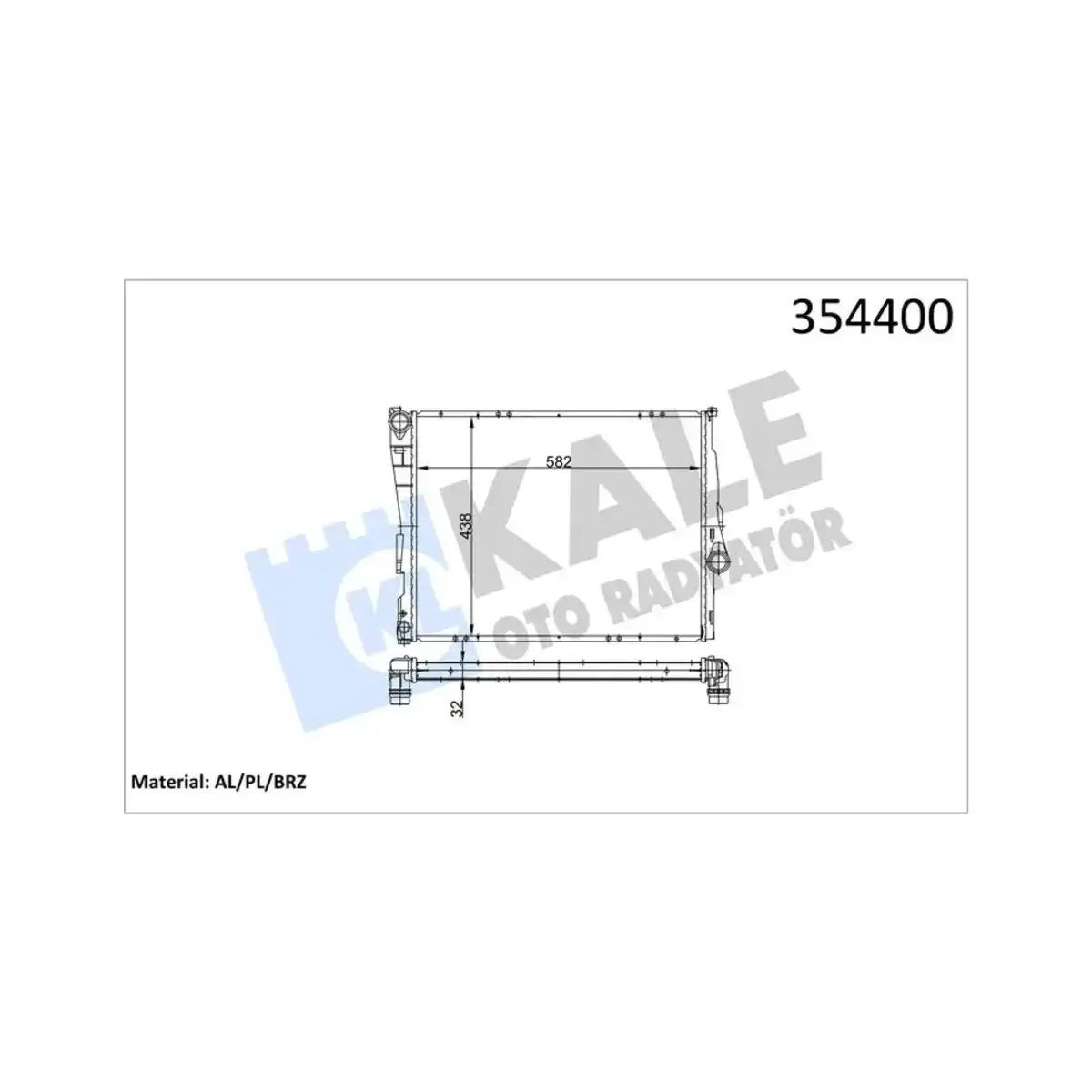 1436242 RADYATOR 3(E46) Z4(E85) (MT) AL PL BRZ KALE