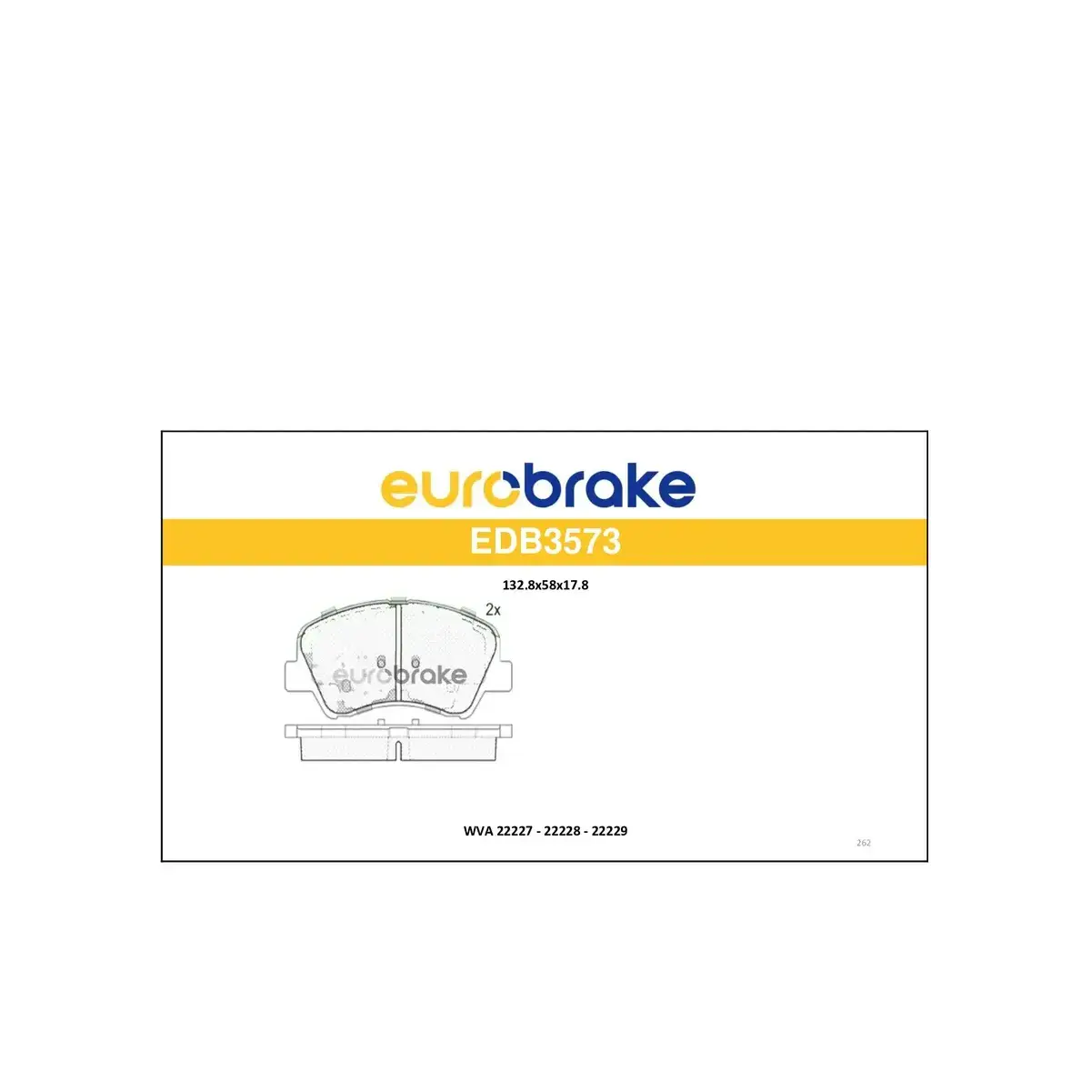 581011RA05 FREN BALATASI ON ACCENT BLUE 2012- RIO 2011- EUROBRAKE