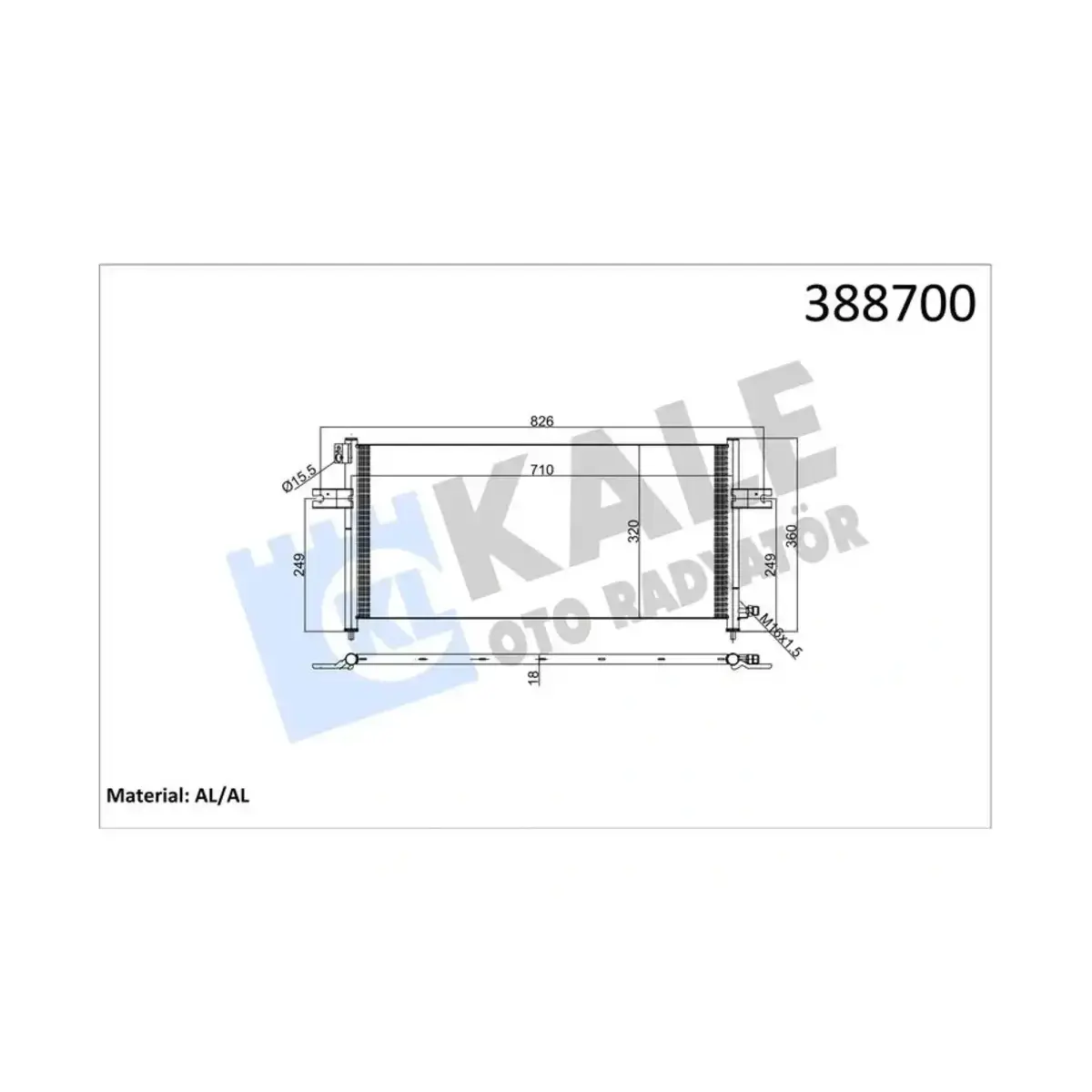 92110-VK600 KONDENSER NP300-PICK UP 2.4I-2.5D 98=> AL AL KALE 92110-VK600 KONDENSER NP300-PICK UP 2.4I-2.5D 98=> AL AL KALE