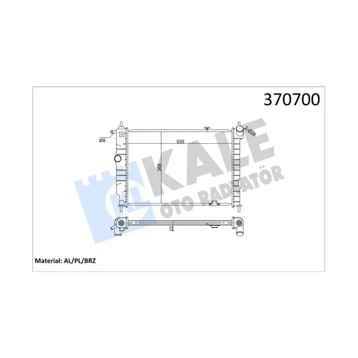 1300108 RADYATOR ASTRA F (MT) AL PL BRZ KALE