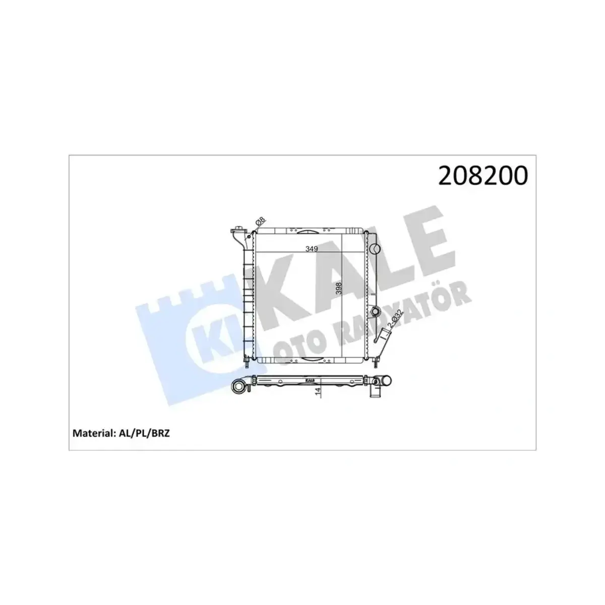 7700773968 RADYATOR R9 GTL EXPRESS 1.1 AL/PL/BRZ KALE