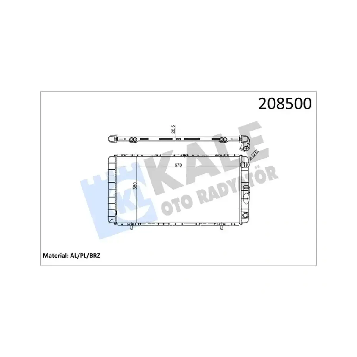 7700785734 RADYATOR R21 OPTIMA MANAGER CONCORDE AL/PL/BRZ KALE
