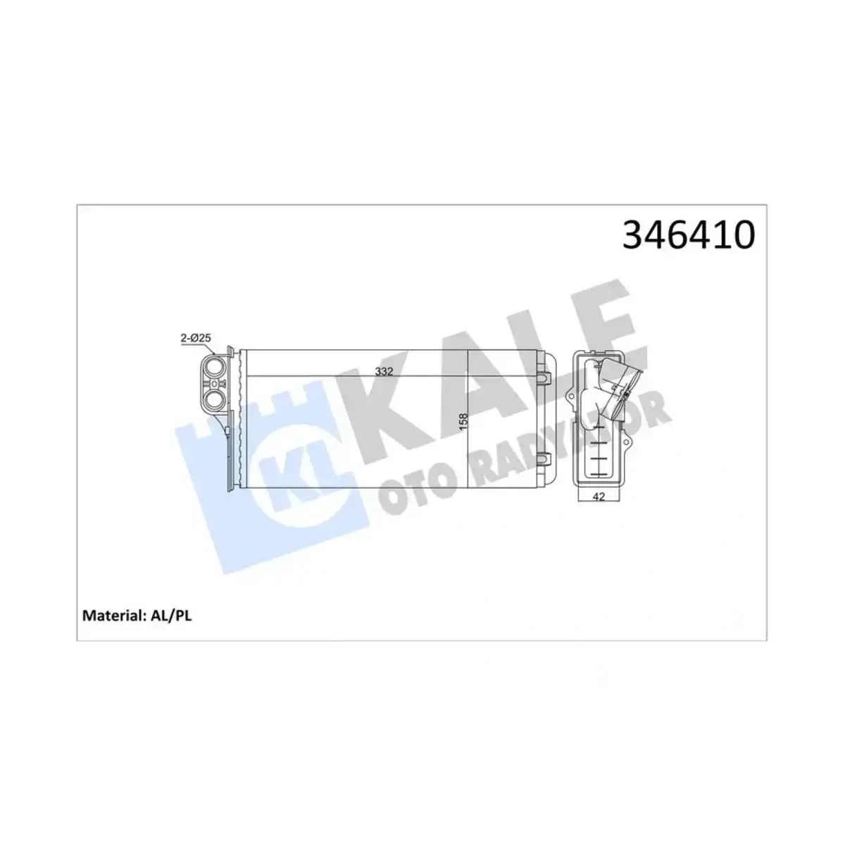 7701205584 KALORIFER MASTER II 2.5D-2.8DTI (98-01) MOVANO 1.9DTI-2.2DTI (00+) AL MKNK KALE