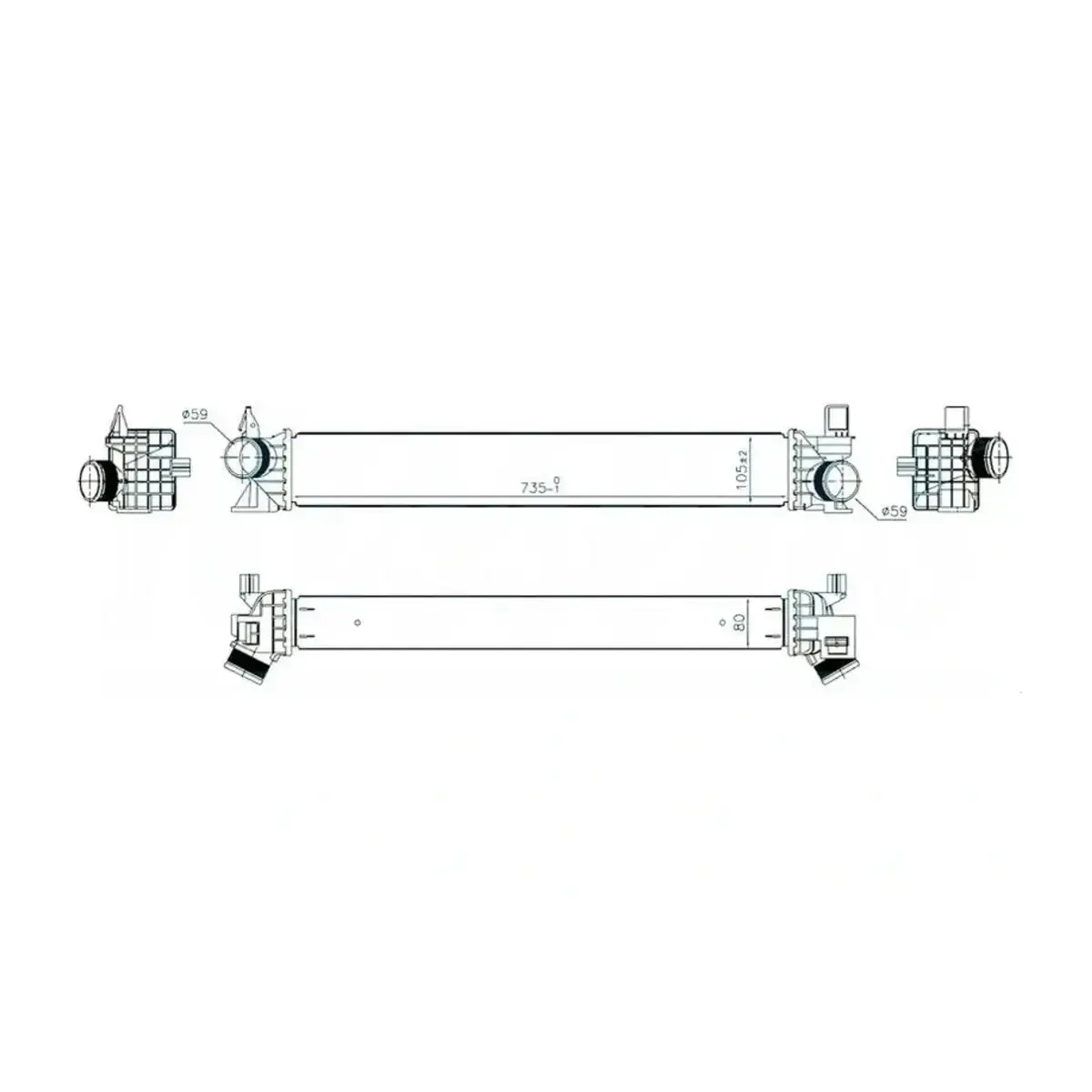 1613994080 TURBO RADYATORU DUCATO JUMPER BOXER 2006> ORIS