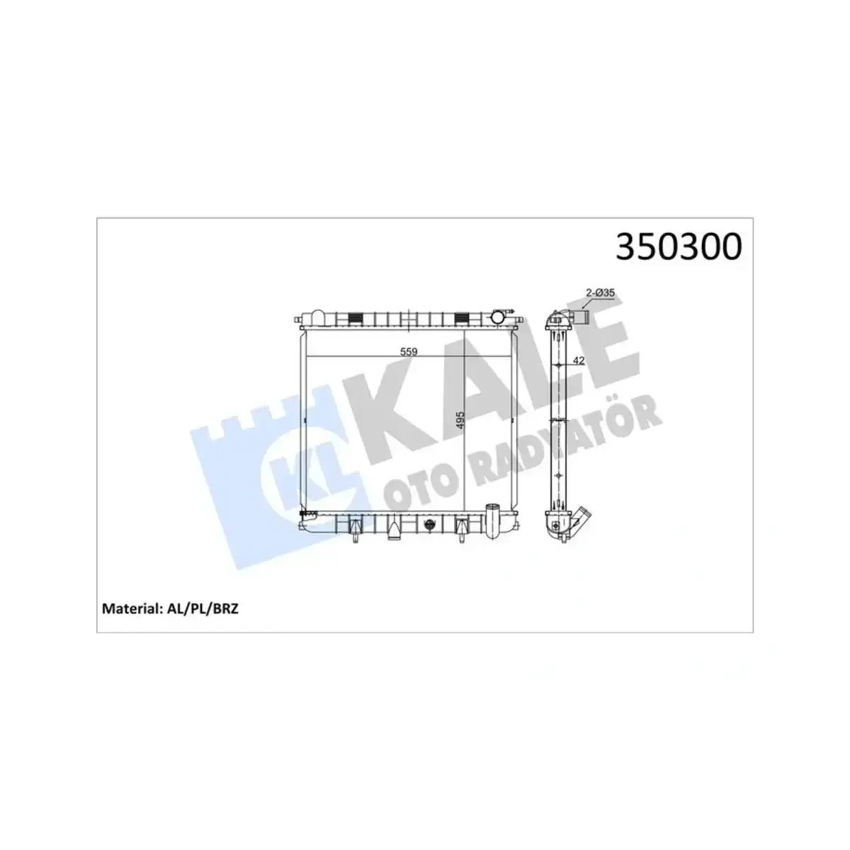 PCC106850 RADYATOR II 4.0I-4.6I (98+) (MT) AL PL BRZ KALE