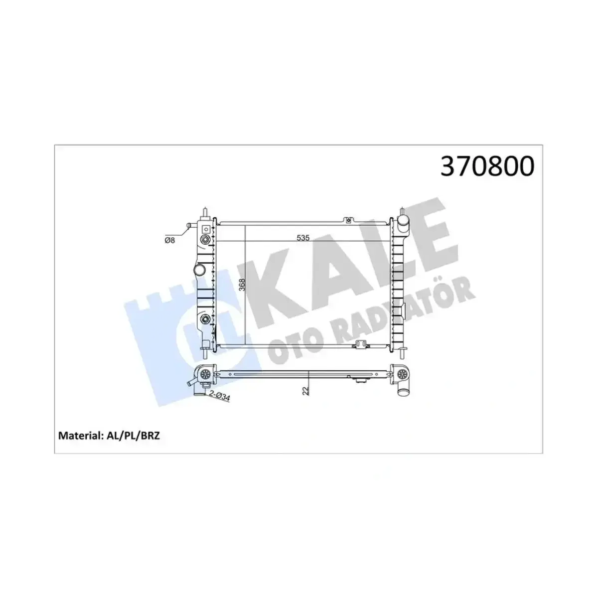 1300111 RADYATOR ASTRA F (AT) AL PL BRZ KALE