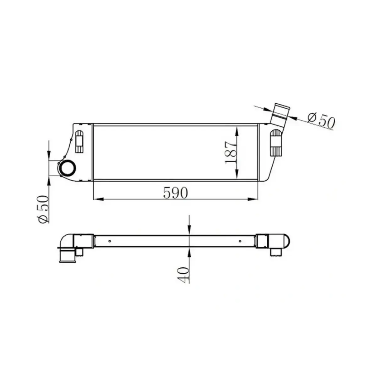 8200115540 TURBO RADYATORU MEGANE II-SCENIC 1.5 DCI- 1.9 DCI ORIS