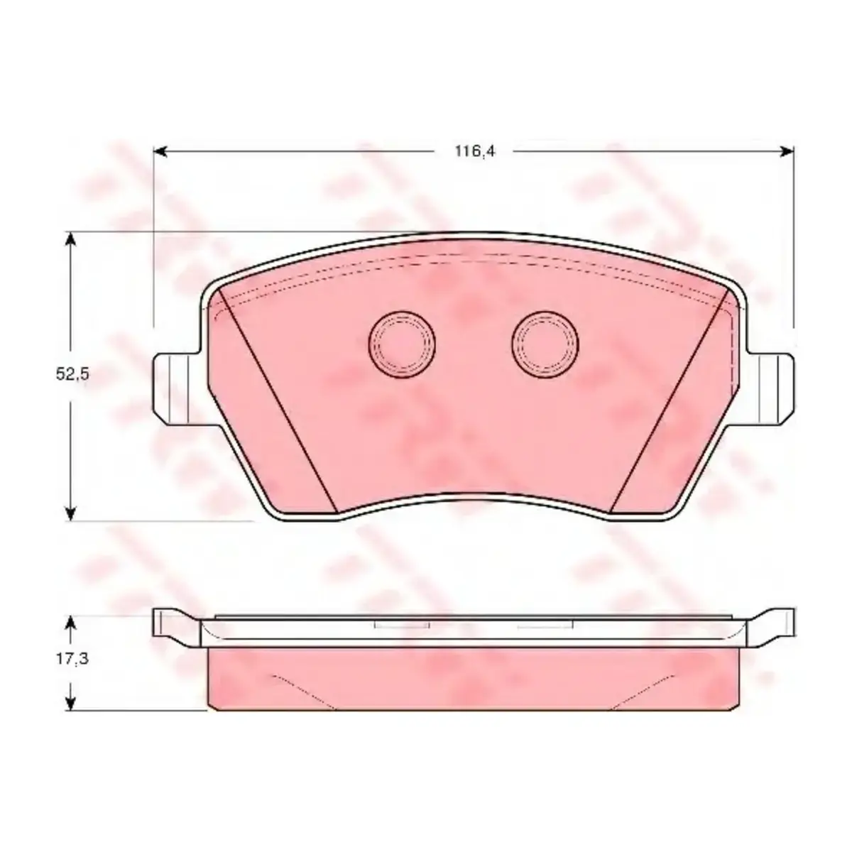 GDB3332 FREN BALATASI ON CLIO III KANGO MODUS LOGAN DUSTER LODGY MICRA NOTE CITAN TRW