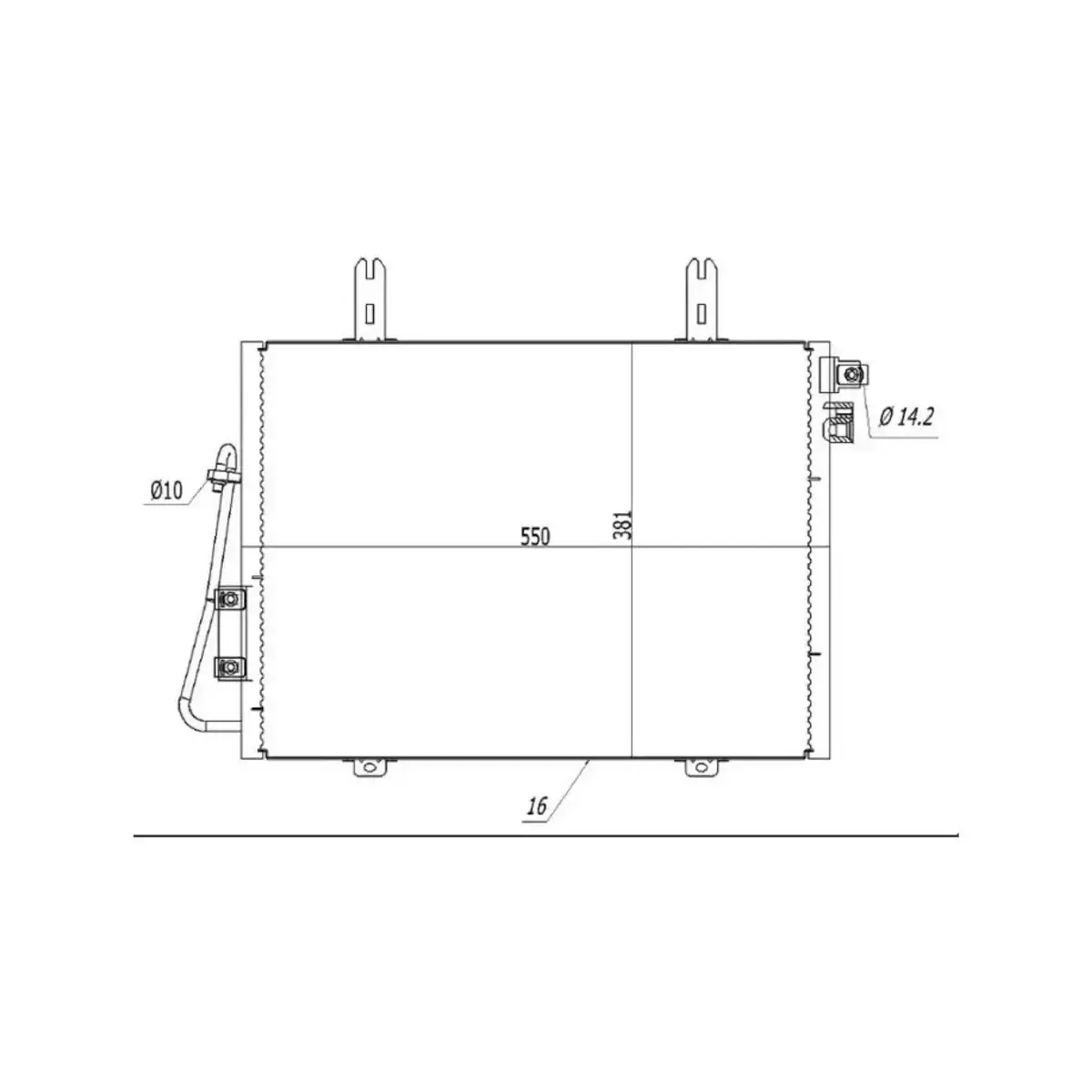 8200708128 KLIMA RADYATORU (KONDANSER) KANGO 1.9 D DCI 1.4I 1.6I 1.2I 98> (OTO. MEK.) ORIS