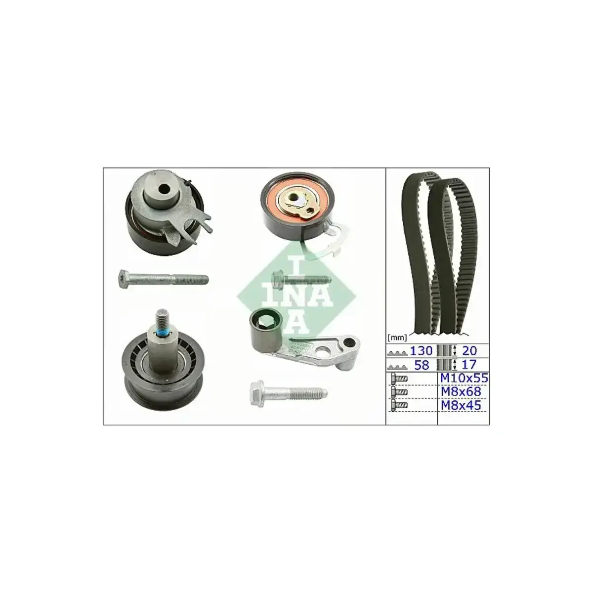 036198119A TRIGER SETI (130X200-058X170) POLO GOLF IV CORDOBA 1.4 1.6 16V (BCB-BBY-BUD) 6 PARCA INA