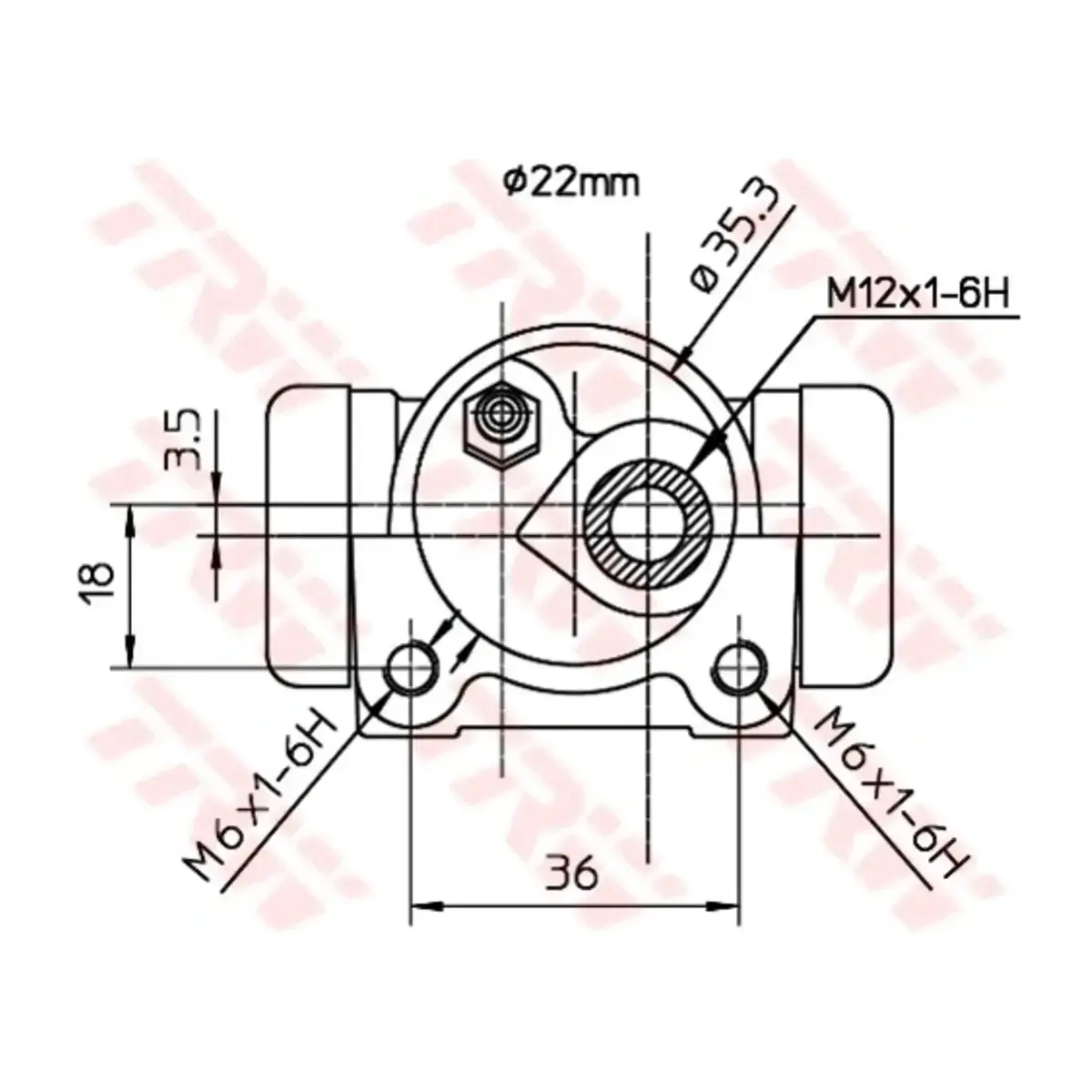 7701035468 SILINDIR FREN ARKA SAG R21 MANAGER TRW