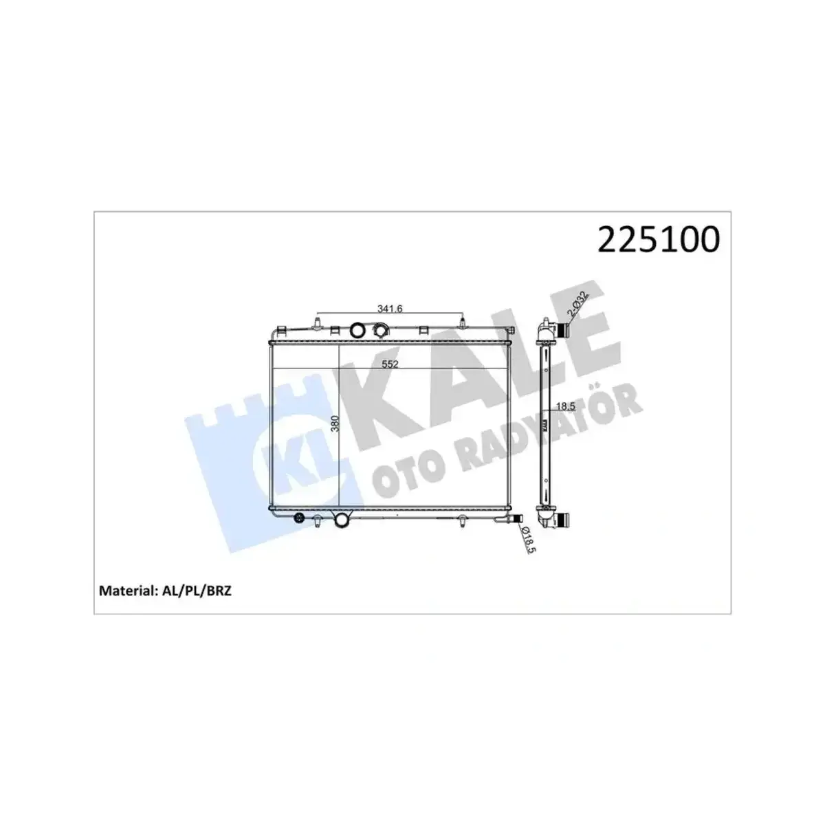 1330.69 RADYATOR XSARA AL/PL/BRZ KALE