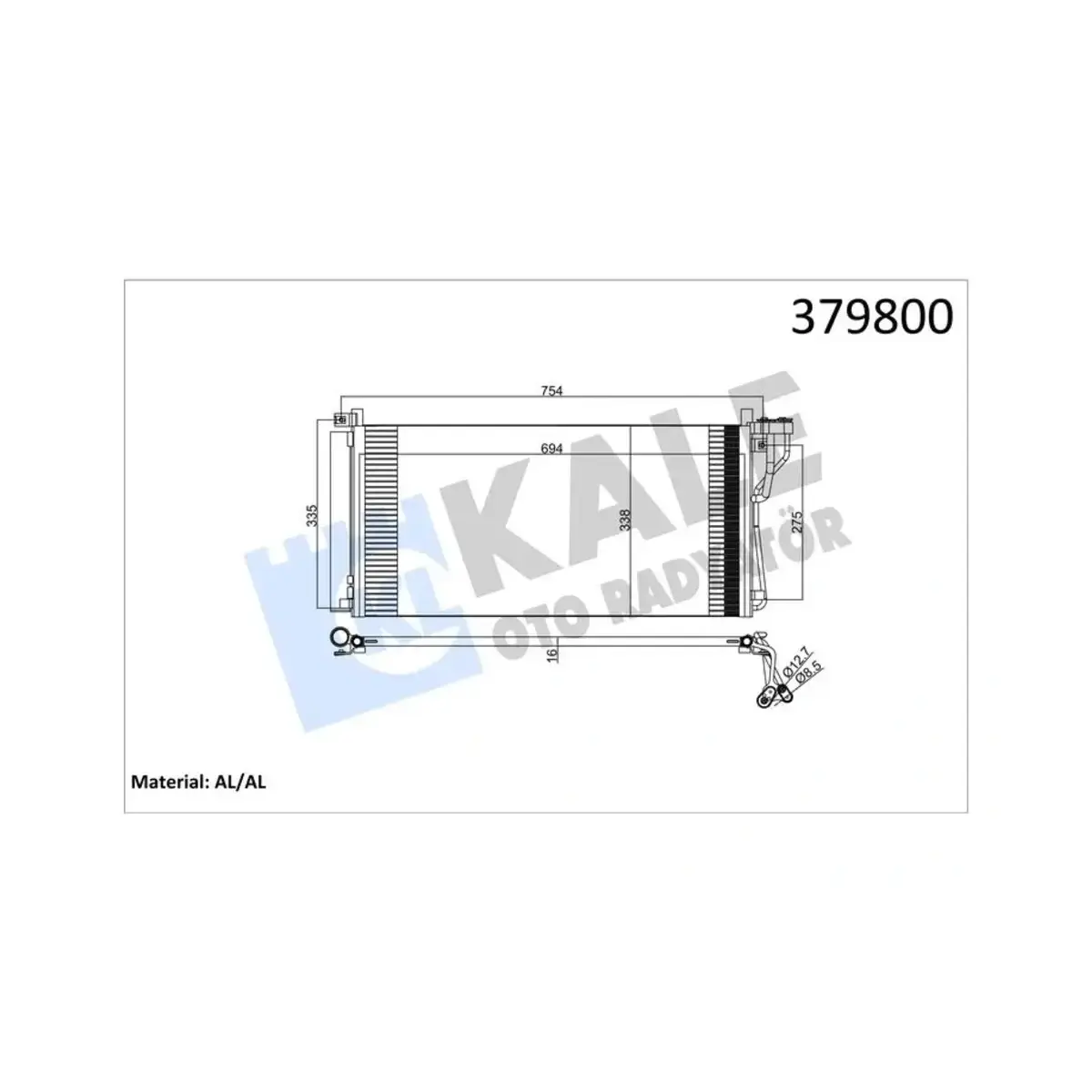 97606-3L180 KONDENSER SONATA V-MAGENTIS AL AL KALE