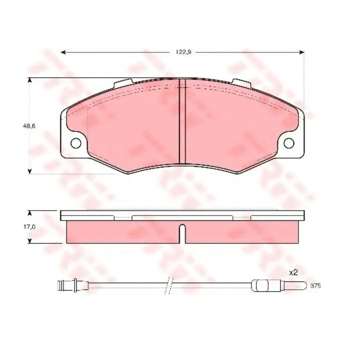 7701203069 FREN BALATASI ON R21 CONCORDE TRW