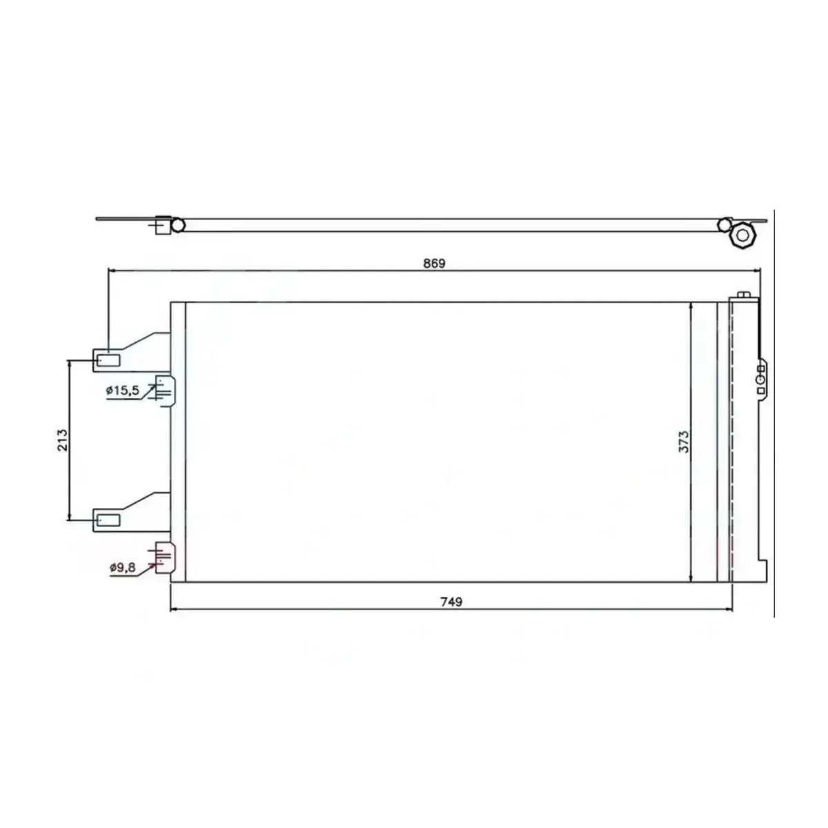 1344098080 KLIMA RADYATORU (KONDANSER) DUCATO 06> BOXER 06> JUMPER 06> 94985 ORIS