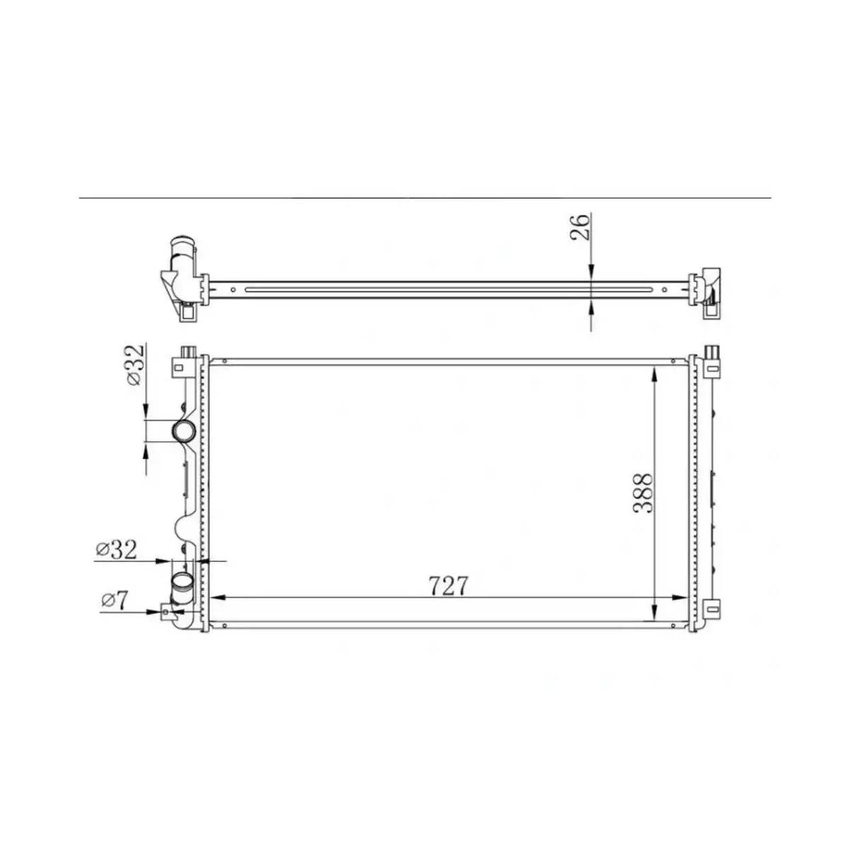 7701057117 SU RADYATORU MASTER II MOVANO II 2.5 DC ORIS